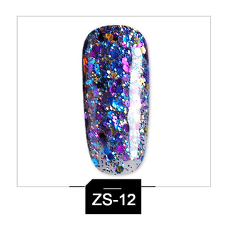  Glitter Phototherapy Nail Polish cashymart