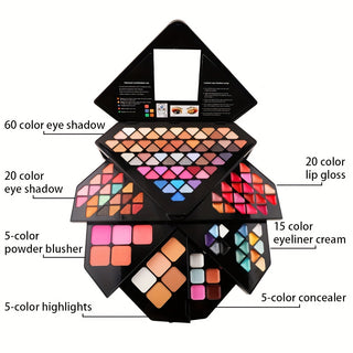  130 Colors Diamond Shape Makeup Kit cashymart