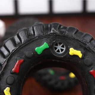  Vocalizing Dog Toy with Small Tire Design cashymart