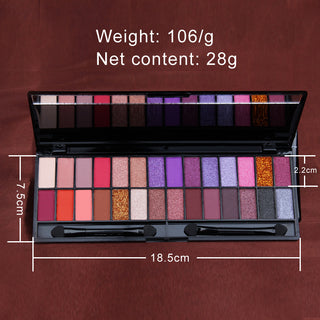  Matte Pearlescent 28-Color Eyeshadow Palette cashymart