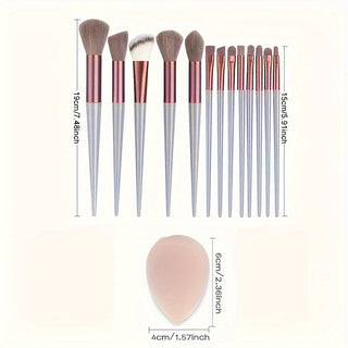  13-Piece Luxe Makeup Brush Collection cashymart