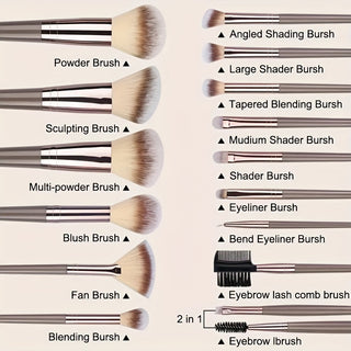  Gold Makeup Brush Set cashymart