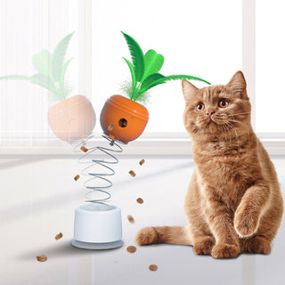  Interactive Food-Dispensing Cat Toy for Mental Stimulation cashymart