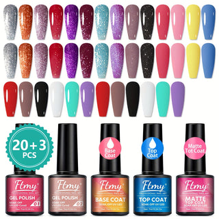  23PCS Gel Nail Polish Set cashymart