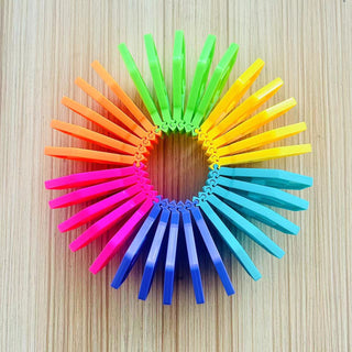  Rainbow Stacking Toy Puzzle Building Block cashymart