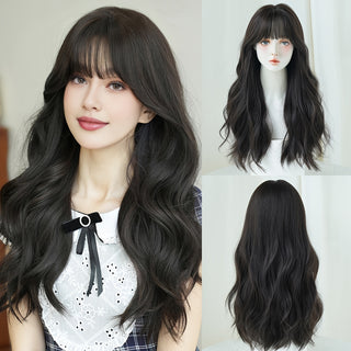  7JHH WIGS Long Black Wavy Hair cashymart