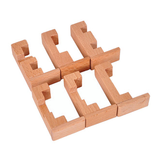  Wooden Brain Teaser Puzzle for Senior Intellectual Development cashymart