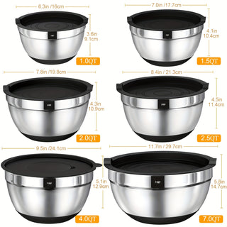  Stainless Steel Mixing Bowls Set cashymart