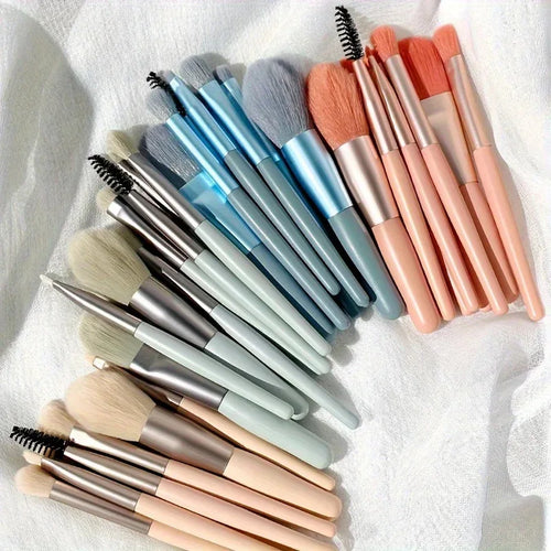  8Pcs Soft Bristle Makeup Brush Set cashymart
