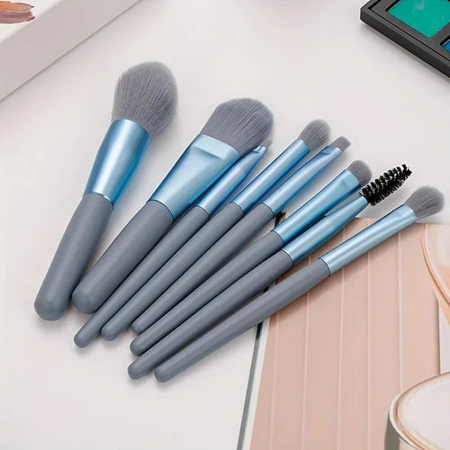  8Pcs Soft Bristle Makeup Brush Set cashymart