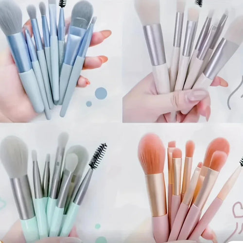  8Pcs Soft Bristle Makeup Brush Set cashymart