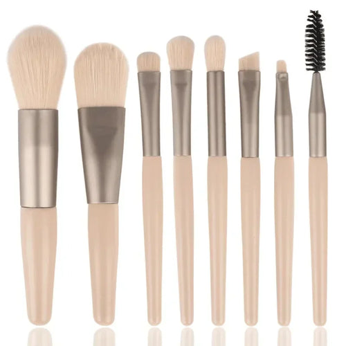  8Pcs Soft Bristle Makeup Brush Set cashymart