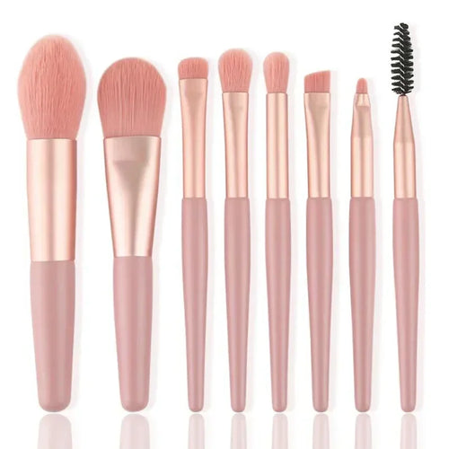  8Pcs Soft Bristle Makeup Brush Set cashymart