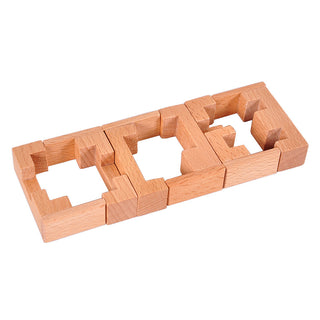  Wooden Brain Teaser Puzzle for Senior Intellectual Development cashymart