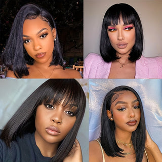  180% Density Straight Bob Wig cashymart