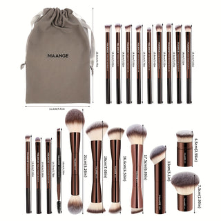  21-Piece Kabuki Makeup Brush Set cashymart