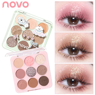  9 Color Eyeshadow Palette Matte and Shimmer Finish cashymart