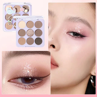  9 Color Eyeshadow Palette Matte and Shimmer Finish cashymart