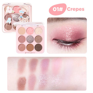  9 Color Eyeshadow Palette Matte and Shimmer Finish cashymart