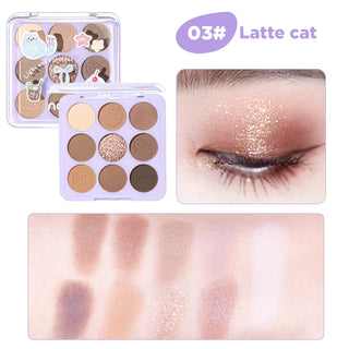  9 Color Eyeshadow Palette Matte and Shimmer Finish cashymart
