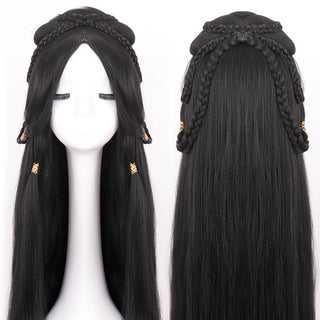  Hanfu Elegance: Long Straight Braid Wig cashymart