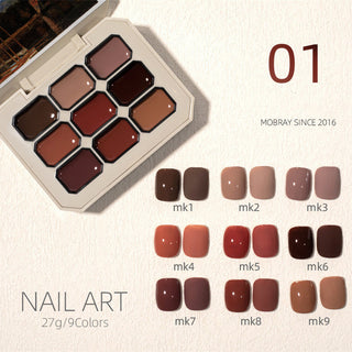  New Solid Nail Polish Set Jiugongge cashymart