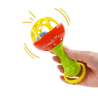  Intelligence Grasping Gums Plastic Hand Bell Rattle cashymart