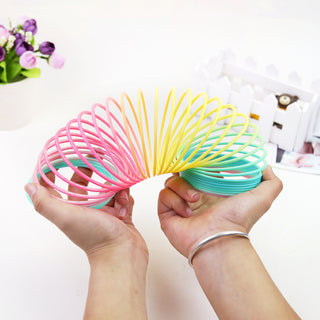  Colorful Folding Rainbow Spring Coil Toy cashymart