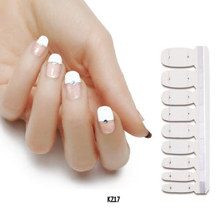  Pearlescent Gloss Nail Polish Film Sticker cashymart