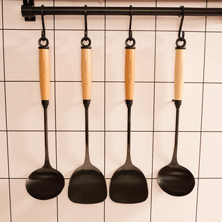  Wooden Handle Kitchen Utensils Set cashymart