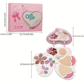  Heart-Shaped Makeup Palette Set cashymart