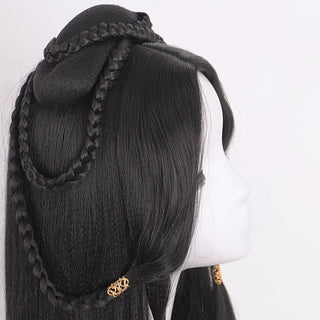  Hanfu Elegance: Long Straight Braid Wig cashymart