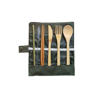  Eco-Friendly Bamboo Cutlery Set cashymart