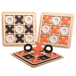  Wooden Tic tac toe Board Game cashymart