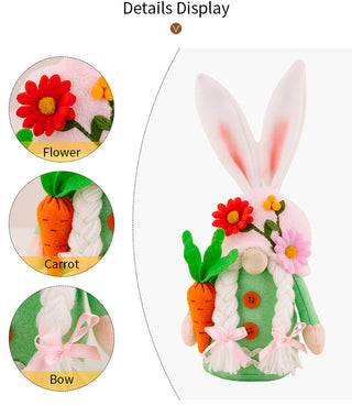  Easter Faceless Gnome Rabbit Doll cashymart