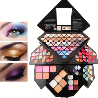  130 Colors Diamond Shape Makeup Kit cashymart