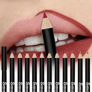  12 Colors Lip Liner Pen Set Waterproof Easy To Color Makeup cashymart