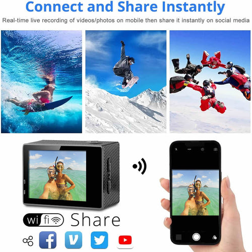  Action Camera 4K Waterproof cashymart
