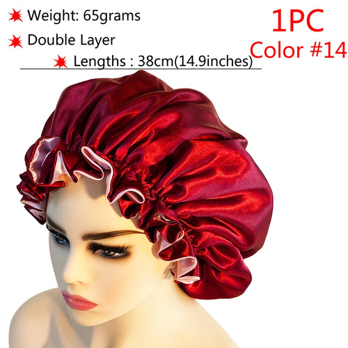  Adjustable Satin Sleep Bonnet cashymart