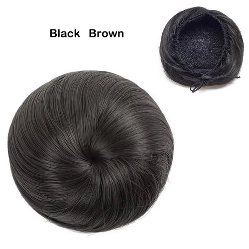  Adjustable Synthetic Hair Scrunchie Bun Extensions cashymart