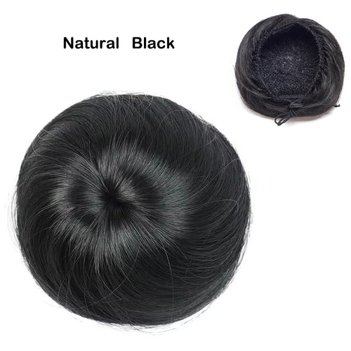  Adjustable Synthetic Hair Scrunchie Bun Extensions cashymart