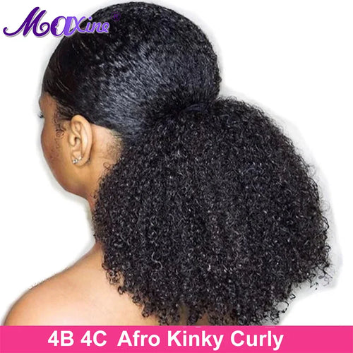  Afro Kinky Curly Clip In Ponytail Extensions cashymart
