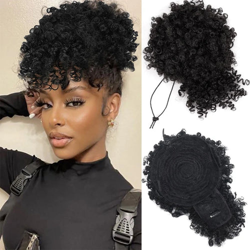  Afro Puff Kinky Curly Hair Ponytail Extension cashymart
