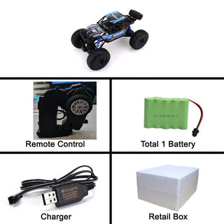  All-Terrain 1:14 RC Rock Crawler - Waterproof Remote Control Fun cashymart