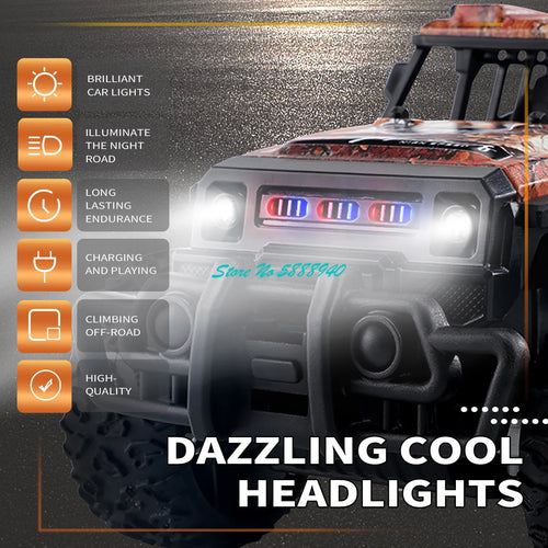  All-Terrain 1:20 RC Off-Road Truck with LED Lights & 4WD Fun cashymart