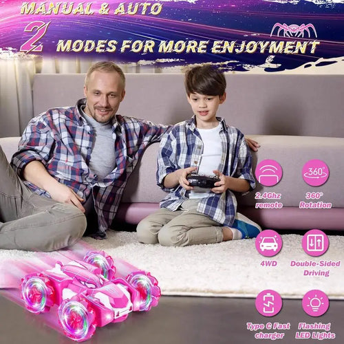  All-Terrain Double-Sided Spider RC Car with 360° Stunt Capabilities cashymart