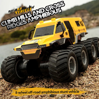  All-Terrain JJRC Q137 Amphibious 8-Wheel Remote Control Stunt Truck cashymart