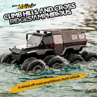  All-Terrain JJRC Q137 Amphibious 8-Wheel Remote Control Stunt Truck cashymart