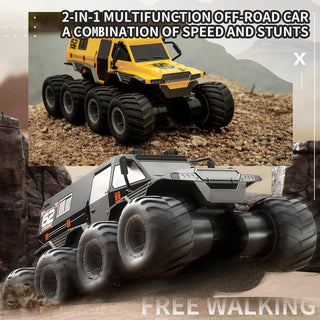  All-Terrain JJRC Q137 Amphibious 8-Wheel Remote Control Stunt Truck cashymart