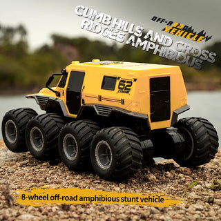  All-Terrain JJRC Q137 Amphibious 8-Wheel Remote Control Stunt Truck cashymart